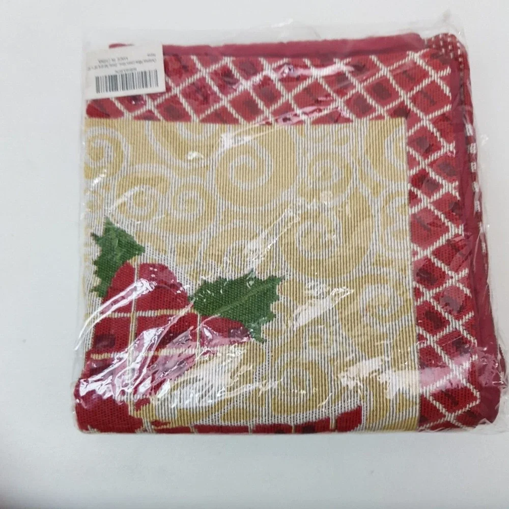 Christmas Pillow Covers Square 18''x18'' Cushion Elements Candy‎ Cane